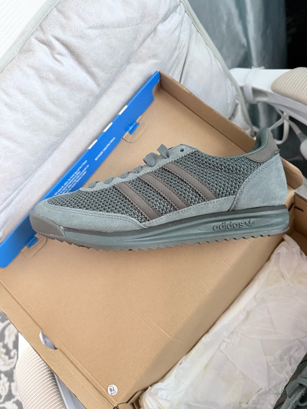 adidas Men’s Mesh & Suede Runner - Gray